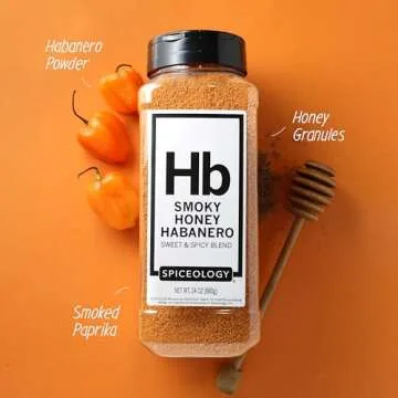 Spiceology Smoky Honey Habanero BBQ Rub - Sweet & Spicy Seasoning