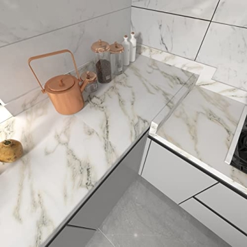Ekmxmax Marble Granite Contact Paper for Home Décor