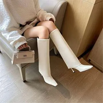 Stylish Goolita Women's Stiletto Heel Knee High Boots
