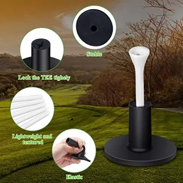 23-Piece Rubber Golf Tees Set for Driving Range Training