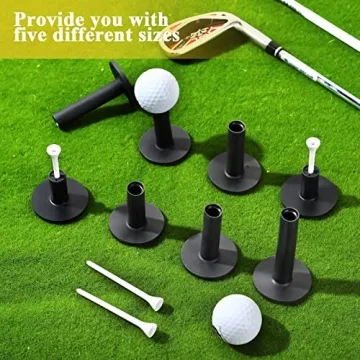 23-Piece Rubber Golf Tees Set for Driving Range Training