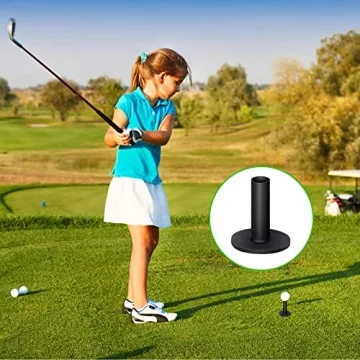 23-Piece Rubber Golf Tees Set for Driving Range Training