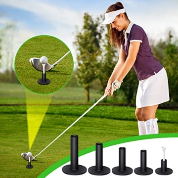 23-Piece Rubber Golf Tees Set for Driving Range Training
