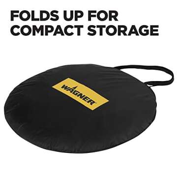 Wagner Spraytech C900139.M HomeRight Medium Spray Shelter Portable Paint Booth for DIY Spray Painting, Hobby Paint Booth Tool Painting Station, Spray Paint Tent, White