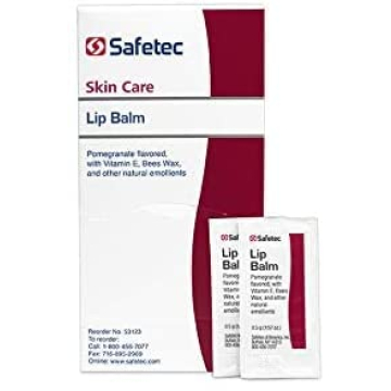 Safetec Pomegranate Lip Balm 144 Count for Moisture