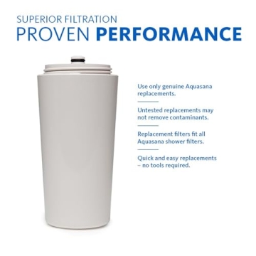 Aquasana Filtered Shower Head for Softer Skin & Hair