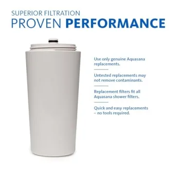 Aquasana Filtered Shower Head for Softer Skin & Hair