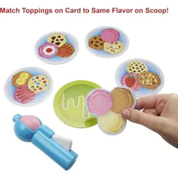 Mattel Games Ice Cream Scoops of Fun Kids Fisher-Price Board Game with Cards, Cups & Ice Cream Scooper Spinner, Gift for Pre-School Kids Ages 3 Years & Older