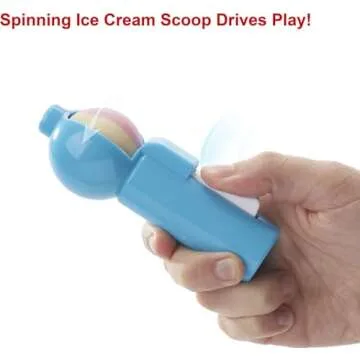 Mattel Games Ice Cream Scoops of Fun Kids Fisher-Price Board Game with Cards, Cups & Ice Cream Scooper Spinner, Gift for Pre-School Kids Ages 3 Years & Older