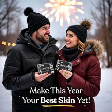 Keika Charcoal Black Soap Bar for Eczema, Psoriasis, Face, Body, Men Women Teens with Oily Skin, 5 oz.