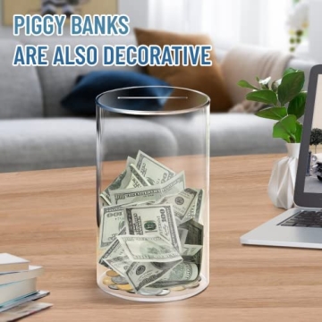 hizgo Adults Piggy Bank - Unopenable Savings Jar for All