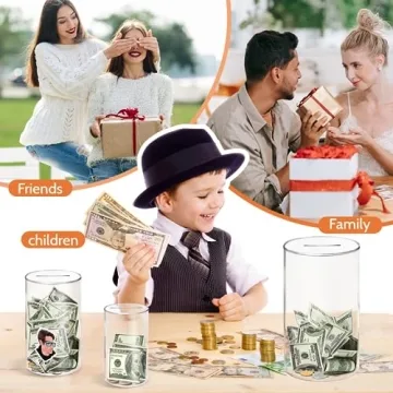 hizgo Adults Piggy Bank - Unopenable Savings Jar for All