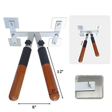 Byjccar Simple Wall-Mounted Home Portable Wooden Man Pile, Home Martial Arts Wing Chun Training Device (Spring arm)