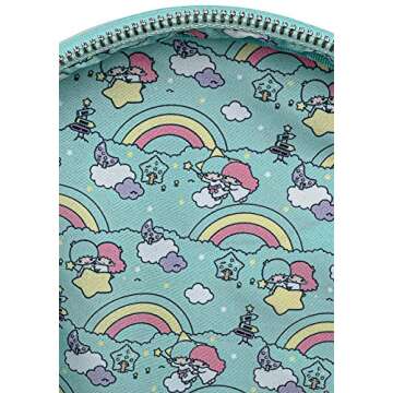 Loungefly Sanrio Little Twin Stars Two Stars on Cloud Adult Womens Double Strap Shoulder Bag Purse