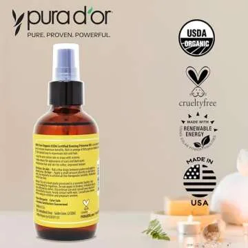 PURA D'OR Organic Evening Primrose Oil 100% Pure Cold Pressed