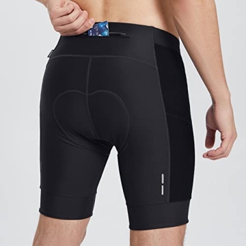 BALEAF Men's Cycling Shorts with 4D Padding and Pockets