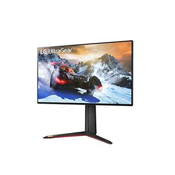 LG 27GP950-B 27” Ultragear UHD (3840 x 2160) Nano IPS Gaming Monitor w/1ms Response Time, 144Hz Refresh Rate, NVIDIA G-SYNC Compatible & AMD FreeSync Pro, DCI-P3 98% VD HDR 600, Black