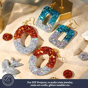 LEOBRO Glitter 160g - Holographic Silver Craft Glitter