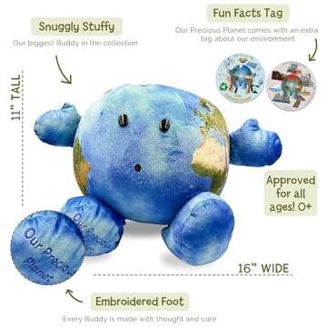 Celestial Buddies Our Precious Blue Planet Earth Buddy Science Space Solar System Educational Stuffe...