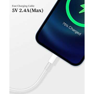 Uzento for iPhone Charger Cord,2 Pack Original USB to Lightning Cable Apple MFI Certified 1Ft, Fast iPhone Charging Cord for iPhone 11/11Pro/11Max/ X/XS/XR/XS Max/8/7/6/5S/SE