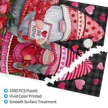 Valentine's Gnomes Jigsaw Puzzles 500 Pieces for Adults - Puzzles for Adults and Children Home Decoration