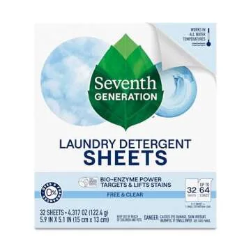 Seventh Generation Laundry Detergent Sheets for 64 Loads