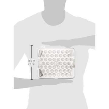 Ateco Cake, 783 55 pc Decorating Tip Set, Silver