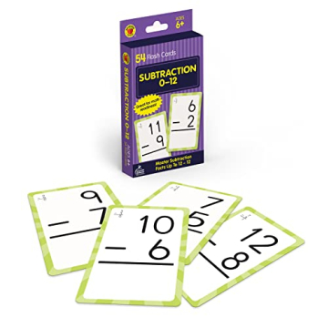 Carson Dellosa Subtraction Flash Cards for Kids 6+