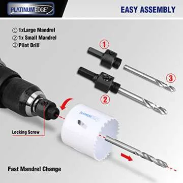 Durable 17 Piece Hole Saw Kit for Precise Cutting