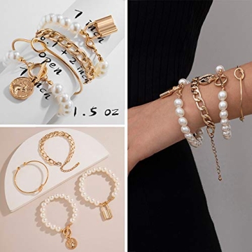 Affordable 24 PCS Boho Gold Bracelet Set for Women