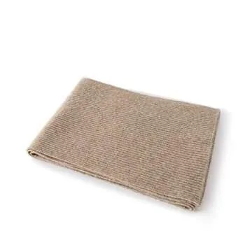 Lallier Cashmere Wool Scarf, Ultra Soft Classic Ribbed Solid Color Winter Scarf for Men and Women with Gift Box, Camel