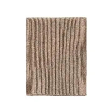 Lallier Cashmere Wool Scarf, Ultra Soft Classic Ribbed Solid Color Winter Scarf for Men and Women with Gift Box, Camel
