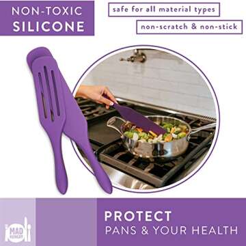 Mad Hungry Spurtle Silicone Set - Versatile Kitchen Utensils