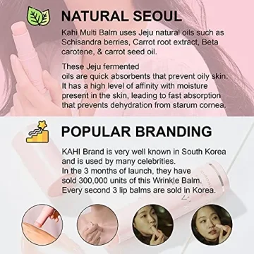 KAHI SEOUL Moisturizing Wrinkle Bounce Multi Balm With Jeju Origin Oil, Made In Korea, 9g