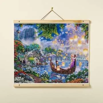 RoseArt Disney Dreams Thomas Kinkade Tangled Diamond Art Kit - Sparkling DIY Art 20" x 16"