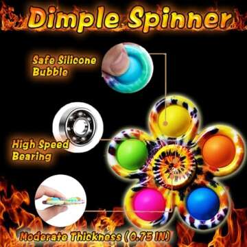 Dr.Kbder Fidget Toys Adults Set, Easter Basket Stuffers for Kids Teen Autism Sensory Toys Pack with Figette Cube Figits Ring Classroom ADHD Stress Relief Toys, Cool Gadget Desk Spinner Toy