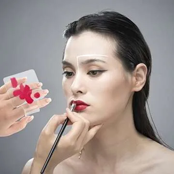 AUEAR, 3 Pack Professional Makeup Hand-held Palette Mixing Tray Clear Acrylic Nail Art Manicure or Foundation Eye Shadow Cremes Powders and Cosmetics