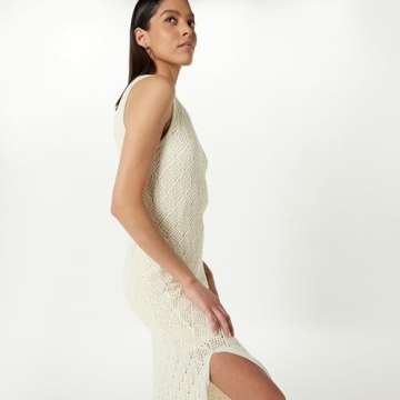 The Drop Women's Ritu Crochet Maxi Dress in Whisper White