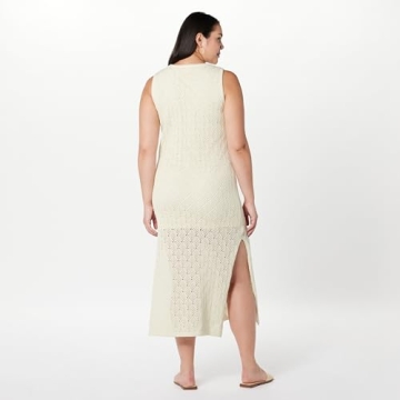 The Drop Women's Ritu Crochet Maxi Dress in Whisper White