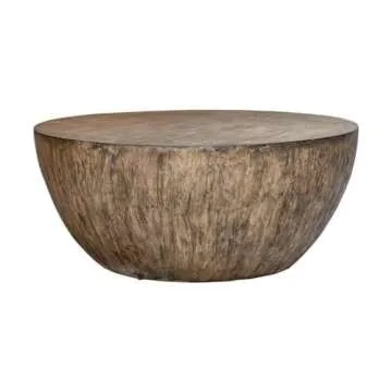 Lark - Aged Walnut 42 Inch Round Coffee Table - Stylish & Durable