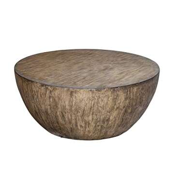 Lark - Aged Walnut 42 Inch Round Coffee Table - Stylish & Durable