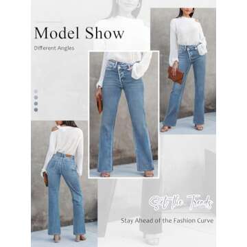 HDLTE Baggy Wide Leg Jeans for Every Woman - Stylish Comfort