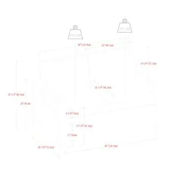 Walker Edison Sorrento Outdoor Loveseat with Cushions