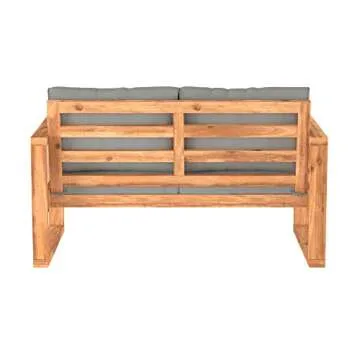 Walker Edison Sorrento Outdoor Loveseat with Cushions