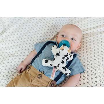 WubbaNub Silicone Infant Pacifier - Cow, BPA Free, Latex Free, Phthalate Free