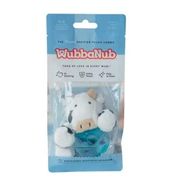 WubbaNub Silicone Infant Pacifier - Cow, BPA Free, Latex Free, Phthalate Free