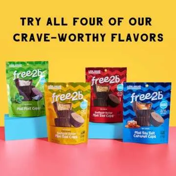 Free 2b Sunflower Butter Mini Sun Cups, Safe for School and Allergy Friendly - Gluten-Free, Dairy-Free, Nut-Free, and Soy-Free - Chocolate, 4.2 oz Resealable Bag (Pack of 3)