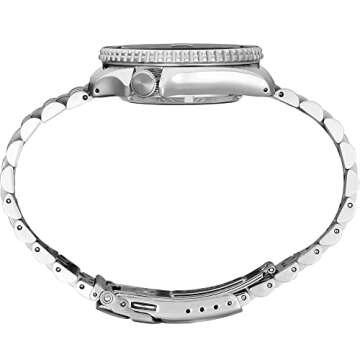 SEIKO SSK001 Automatic Watch for Men - 5 -Sports - Black Dial with Date Calendar and Luminous Hands & Markers and Black & Gray GMT Bezel, 100m Water-Resistant