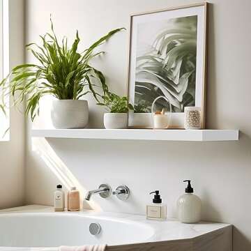 LaVie Home Floating Shelves Set of 2, 24 Inch Modern Design