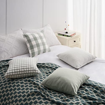 Buffalo Check Plaid Pillow Covers Set of 4 - Durable Canvas Fabric